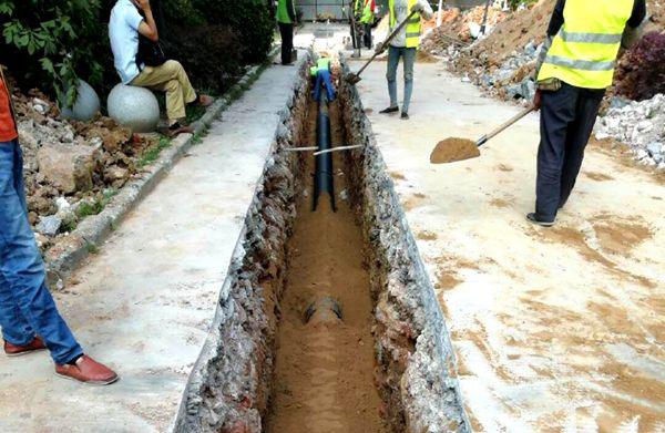 雨污分流工程現(xiàn)場施工